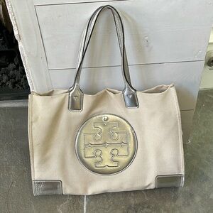Tory Burch “Ella Tote bag” silver logo